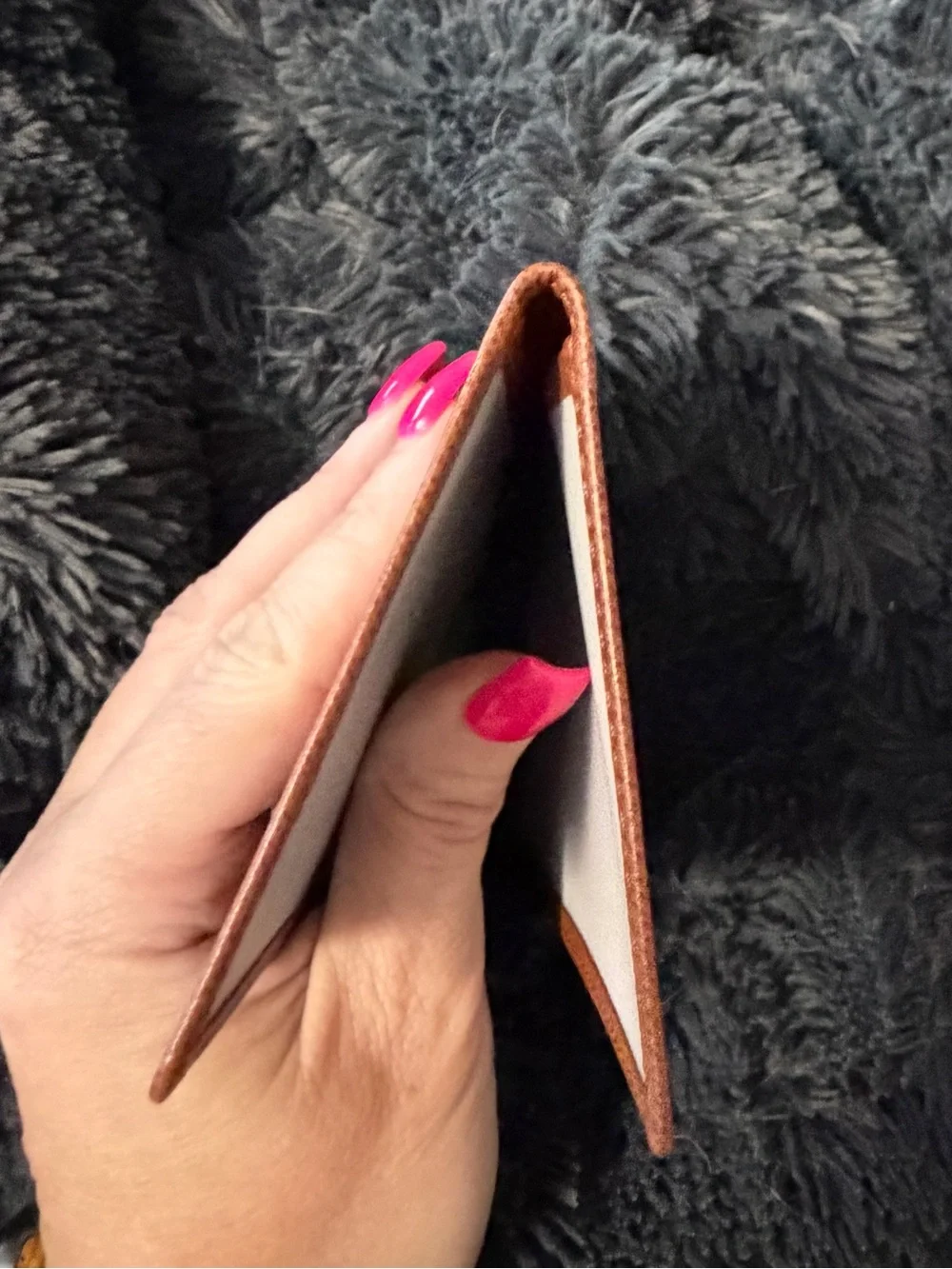 Louis Vuitton Brown leather card holder